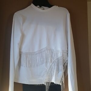 SHEIN White 2pcs Skirt Set